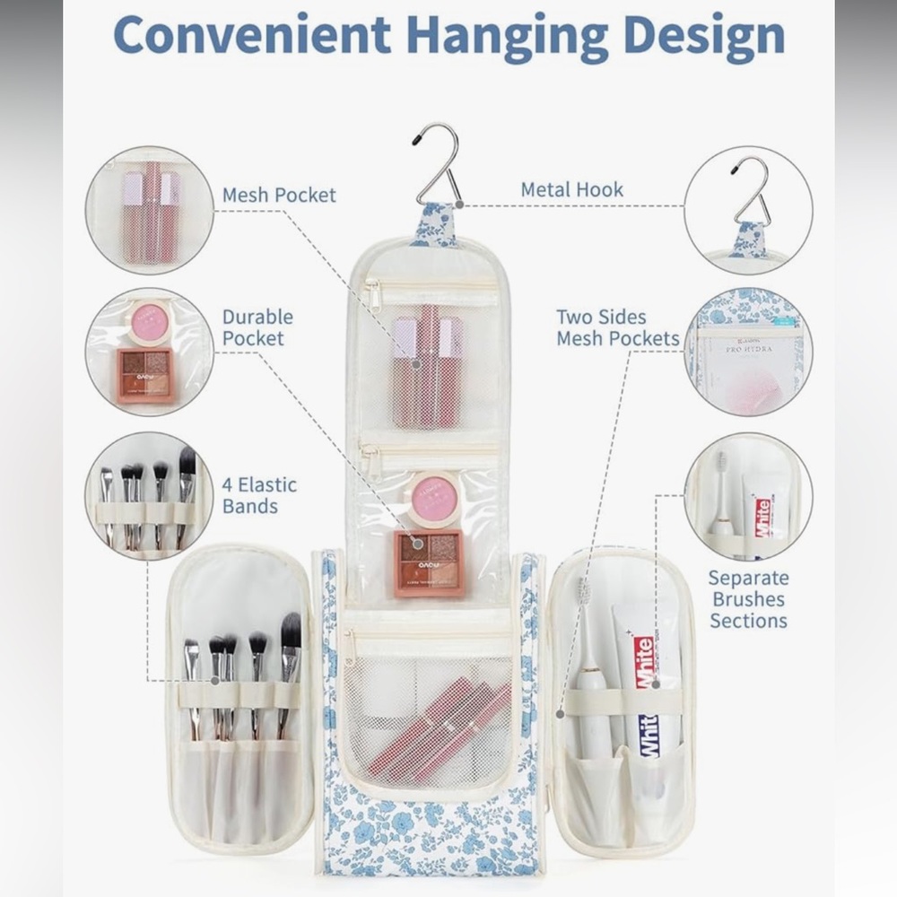 Narwey Hanging Toiletry Bag Women